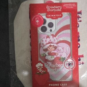 Strawberry Shortcake Pink Phone Case for iPhone 13 Pro Max/14 Pro Max